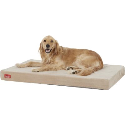 Brindle Plush Orthopedic Pillow Dog Bed