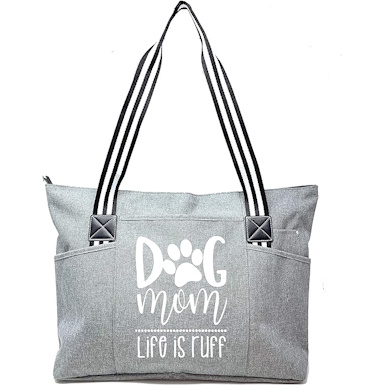Brooke & Jess Designs Dog Mom Gift Tote Bag