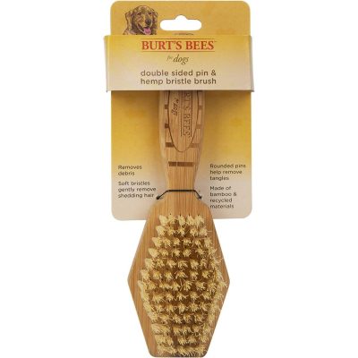 Burt's Bees Double Sided Pin & Hemp Bristle Dog Brush