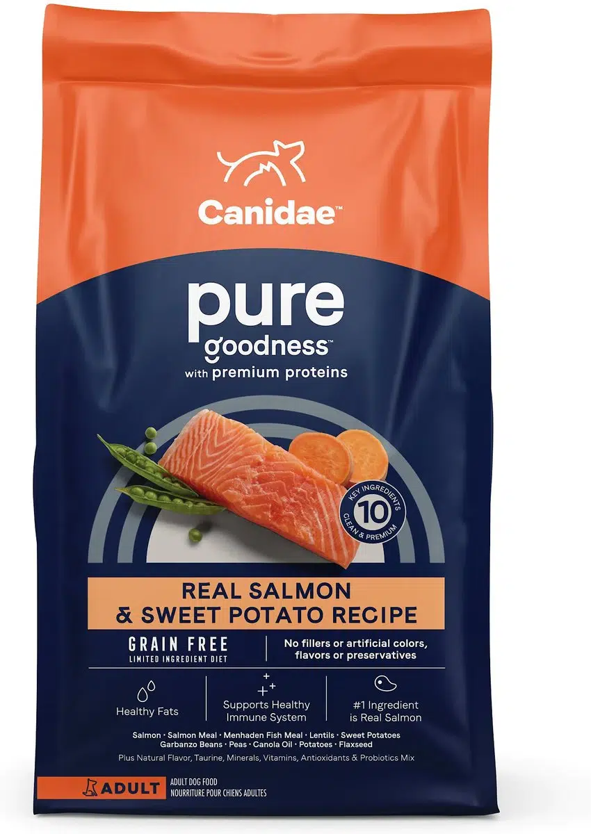CANIDAE Grain-Free PURE Limited Ingredient Salmon & Sweet Potato Recipe Dry Dog Food
