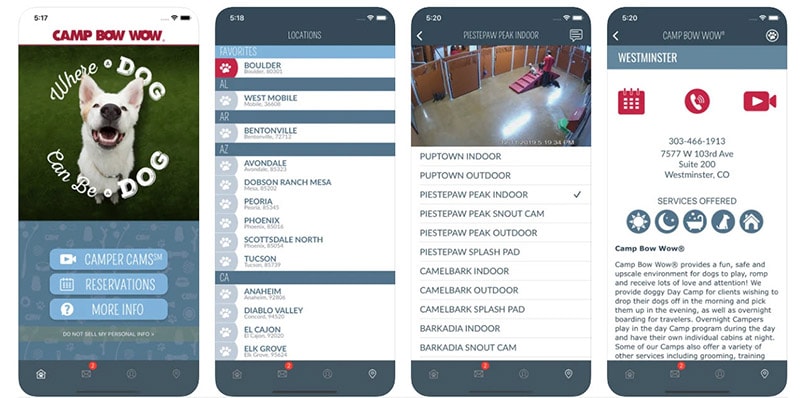 Camp BowWow ios app