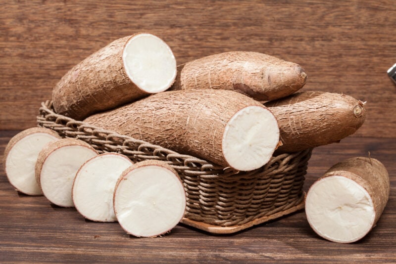 Cassava raw tuber