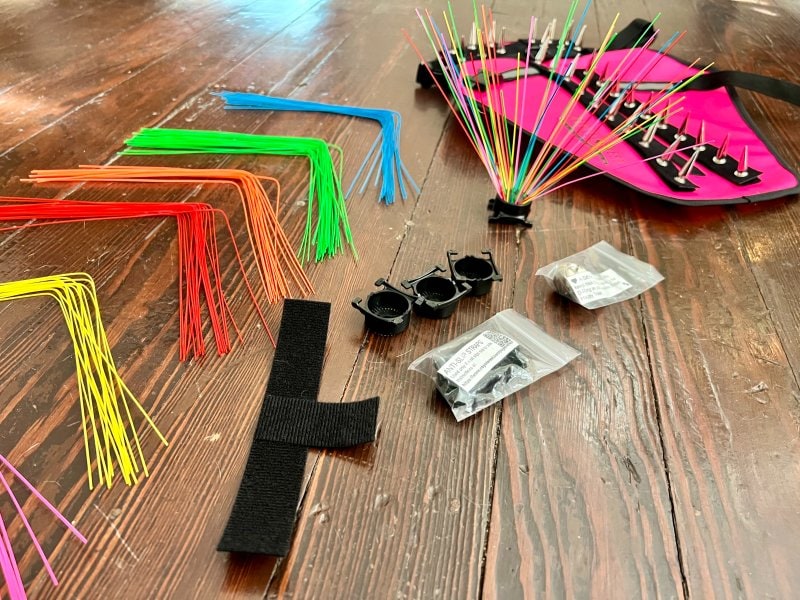 CoyoteVest Whiskers being assembled