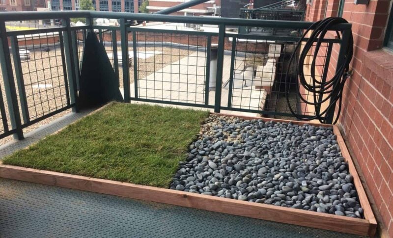 DIY Balcony Dog Potty