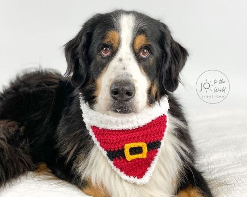 DIY Christmas Dog Bandana