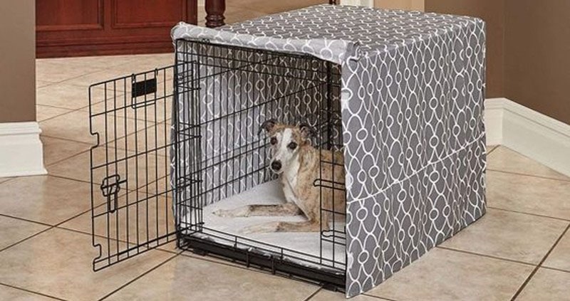 DIY Dog Crate Cover