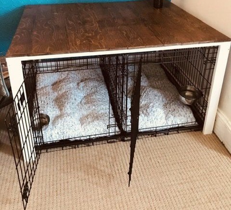 DIY Dog Crate Cover