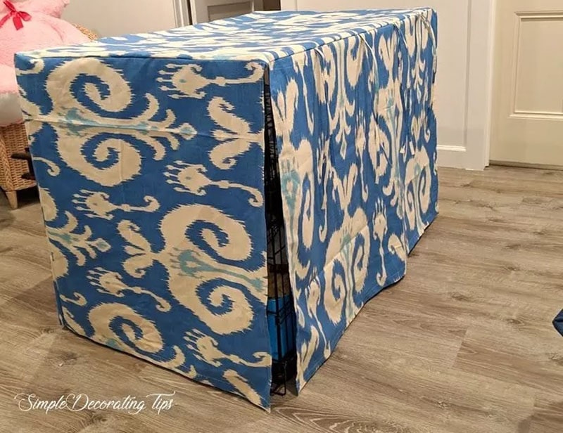 DIY Dog Crate Cover