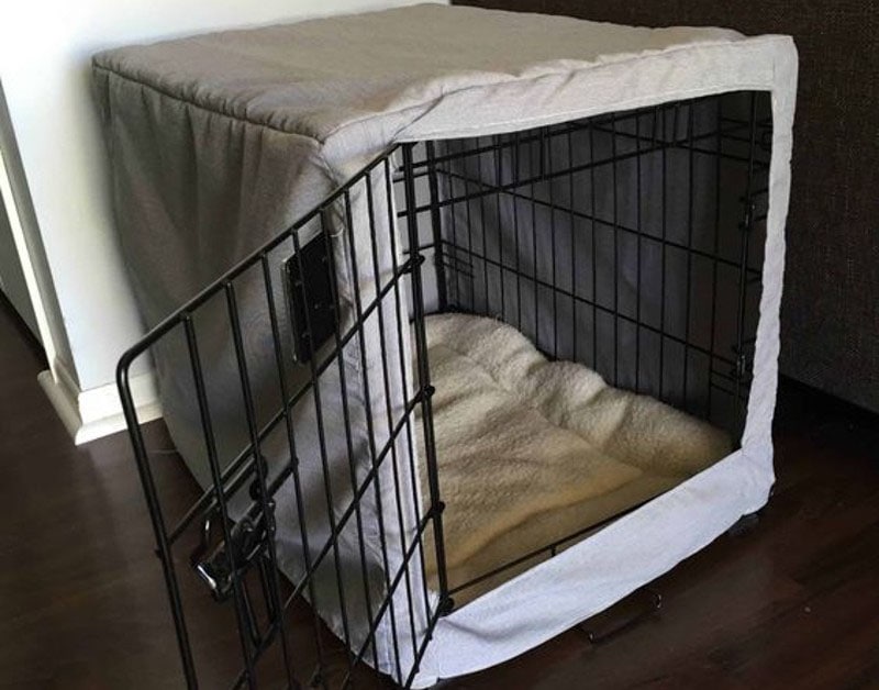 DIY Dog Crate Cover