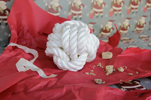 DIY Rope Ball Surprise Dog Toy