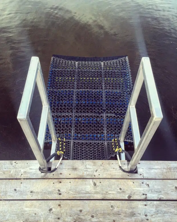 DIY Rubber Mat Dock Boat Ramp