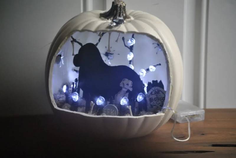 DIY Spooky Dog Diorama