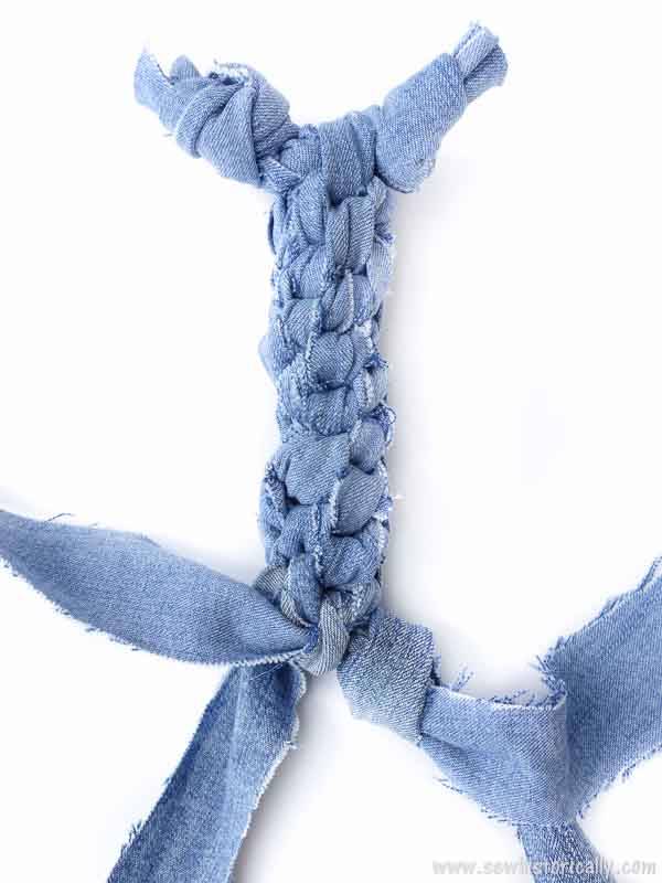 DIY natural wool bone dog toy