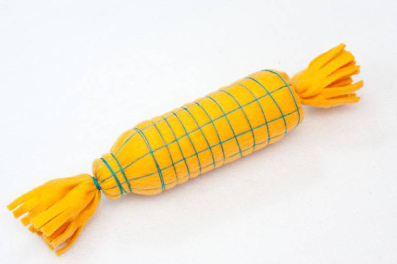 DIY upcycled dog toy kids craft