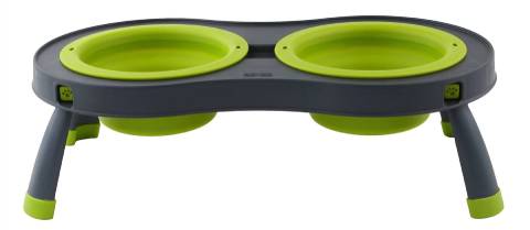 Dexas Popware for Pets Double Elevated Pet Bowls