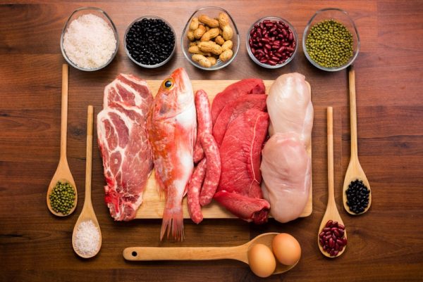 Different kinds of raw protein