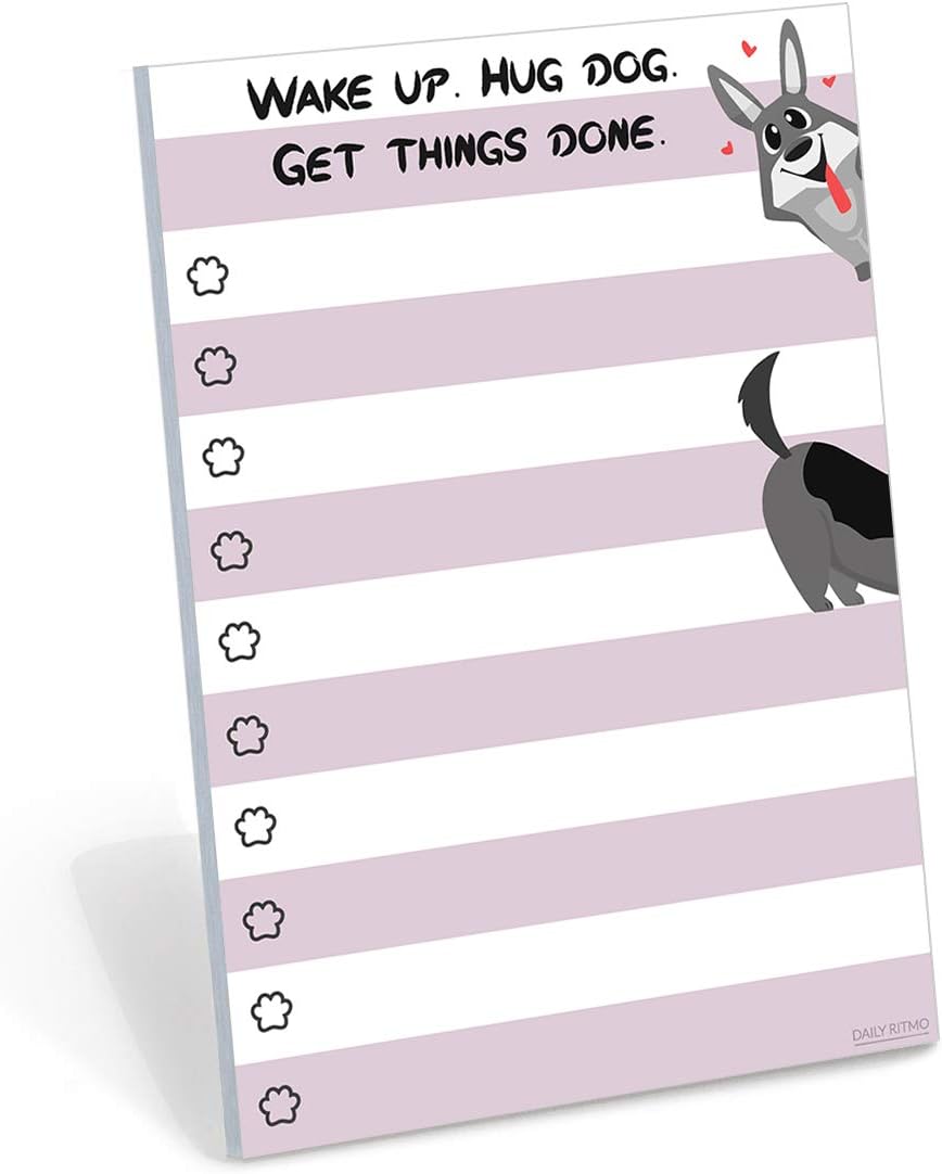 Dog Notepad Small to Do List Sticky Notes