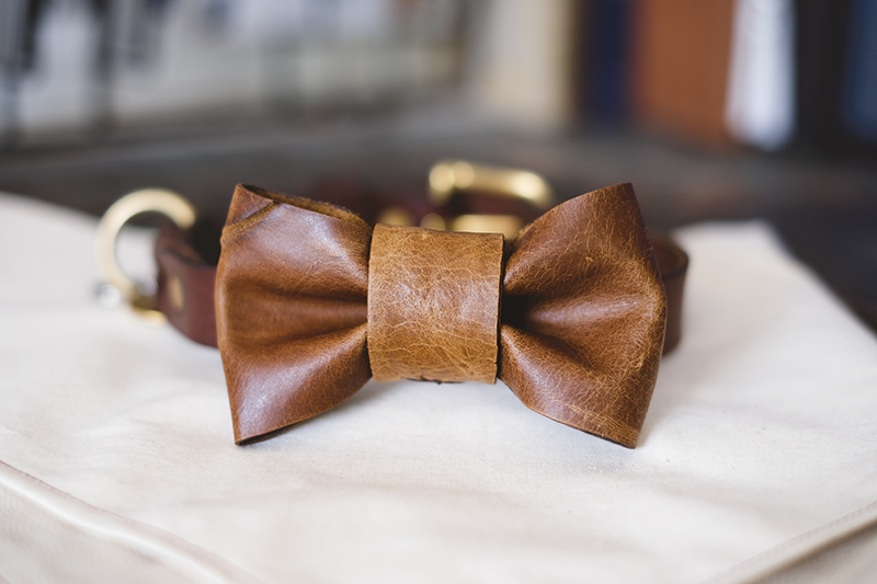 DogVision_DIY LEATHER BOW-TIE
