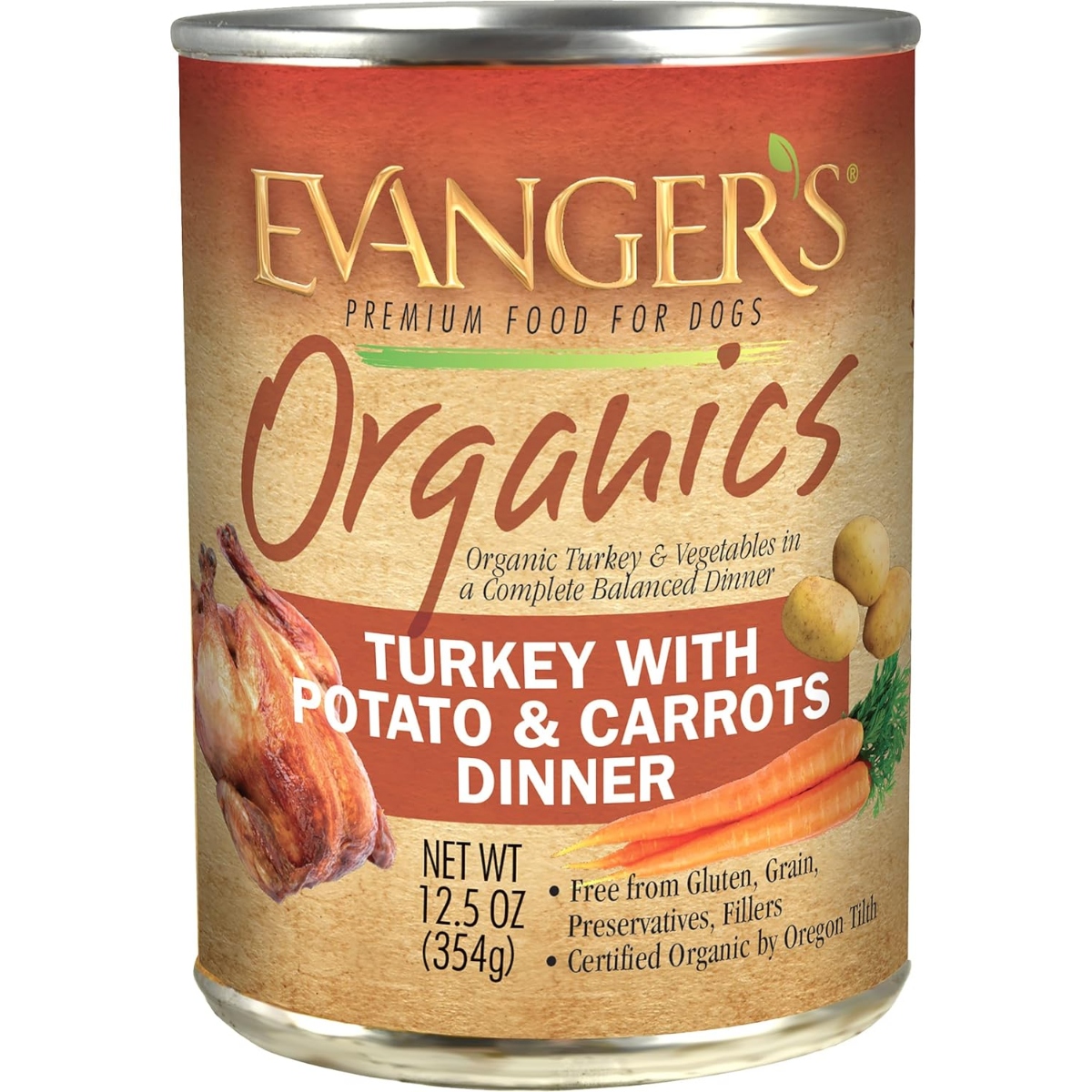 Evanger's Organic Turkey with Potato & Carrots Dinner Canned Dog Food Square