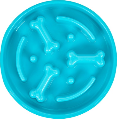 Frisco Bone Shaped Ridges Slow Feed Bowl
