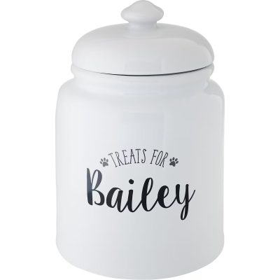 Frisco Ceramic “Treats for” Personalized Treat Jar