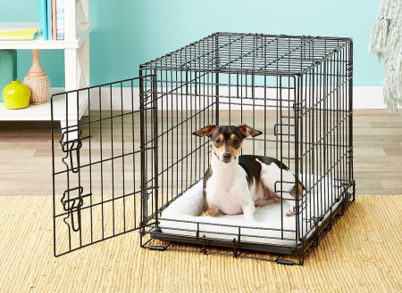 Frisco Fold & Carry Single Door Collapsible Wire Dog Crate