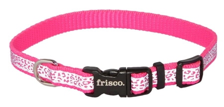 Frisco Patterned Polyester Reflective Dog Collar