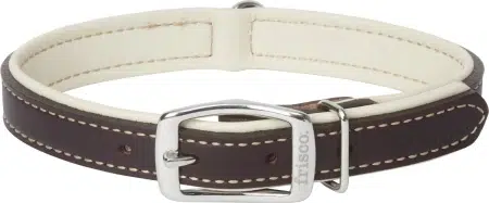 Frisco Two Tone Top Grain Leather Collar