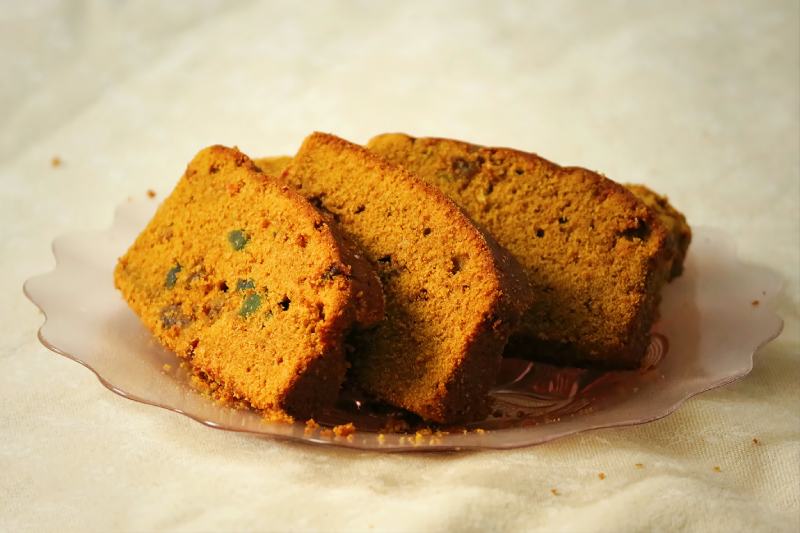 Fruitcake on a plate