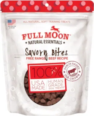 Full Moon All Natural Human Grade Beef Savory Bites Dog Treats