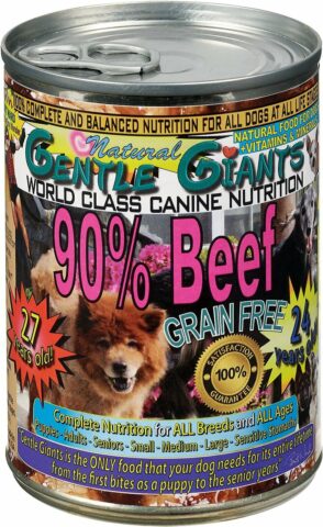 Gentle Giants 90% Beef Grain-Free Wet Dog Food