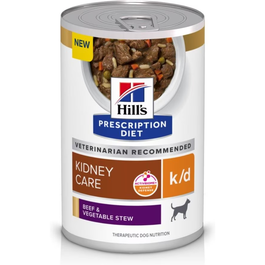 Hill's Prescription Diet k_d Kidney Care Beef & Vegetable Stew Canned Dog Food