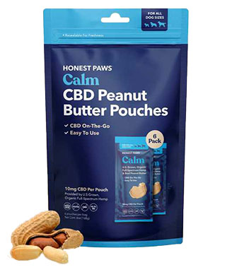 Honest Paws CALM Peanut Butter Pouches