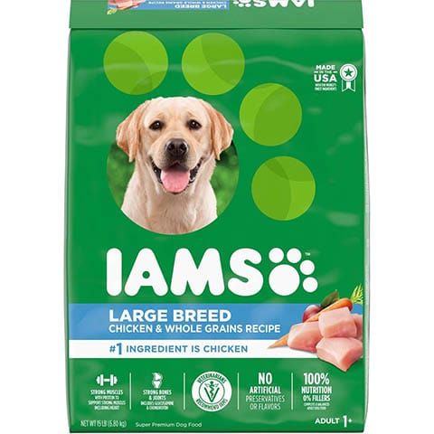 Iams Adult Large Breed Real Chicken High Protein Dry Dog Food