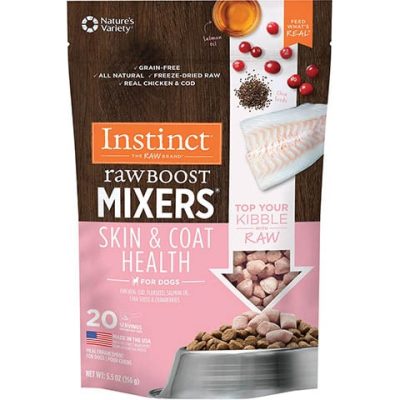 Instinct Freeze-Dried Raw Boost Mixers Grain-Free Skin & Coat Health