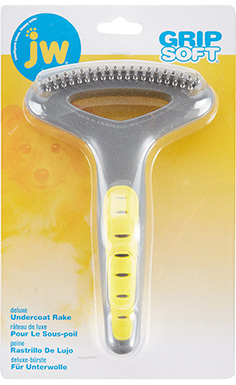JW Pet Gripsoft Double Row Undercoat Rake