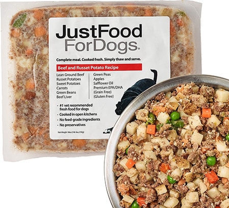 Just Food For Dogs Beef and Russet Potato Recipe Fresh Frozen