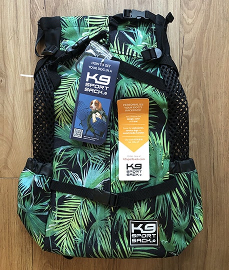 K9 Sports Sack Air 2 Tropical on the floor