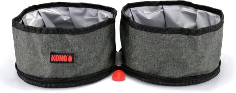KONG Fold-Up Double Dog Bowl
