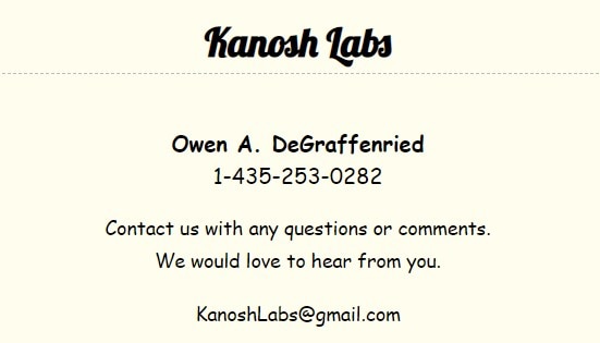 Kanosh Labs
