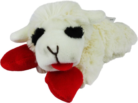Multipet Lamb Chop Squeaky Plush Dog Toy