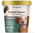 NaturVet VitaPet Senior Daily Vitamins Plus Glucosamine Dog Supplement