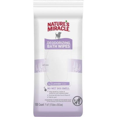 Nature’s Miracle Lavender Dog Bath Wipes