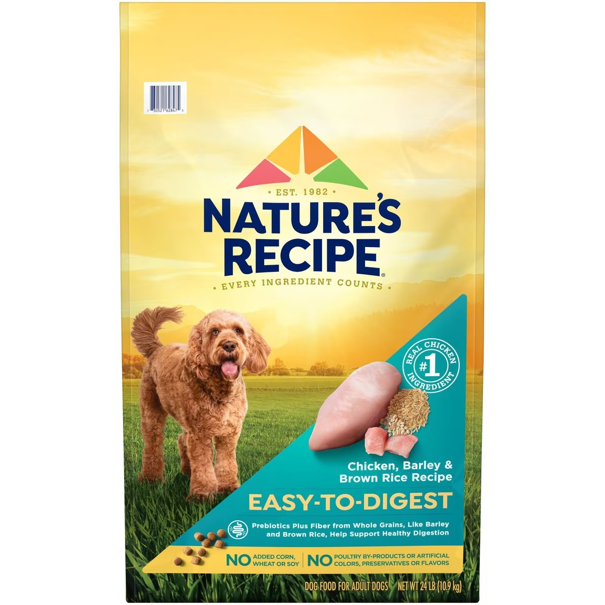 Nature's Recipe Easy-To-Digest Chicken, Brown Rice & Barley Recipe Dry Dog Food