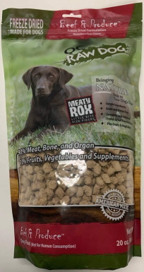 OC Raw Dog Freeze-Dried Beef Meaty Rox