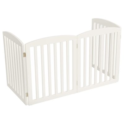 PAWLAND Wooden Freestanding Foldable Pet Gate