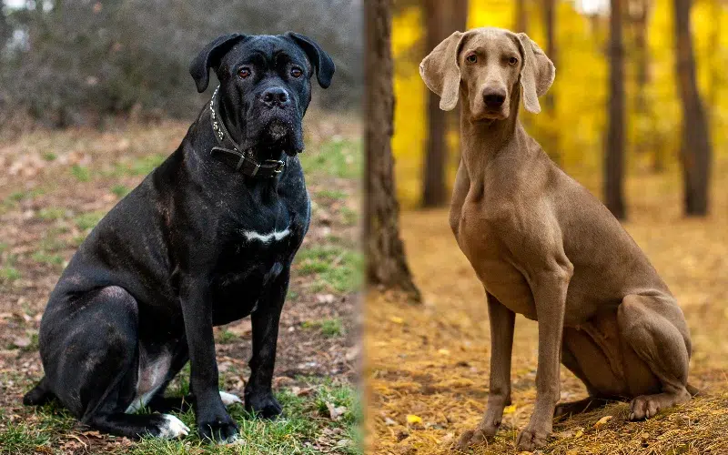 Parent breeds of the Cane Corso Weimaraner Mix