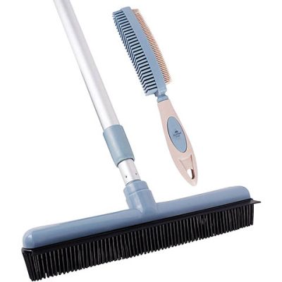 Elitra Home Pet Hair Removal Rubber Broom