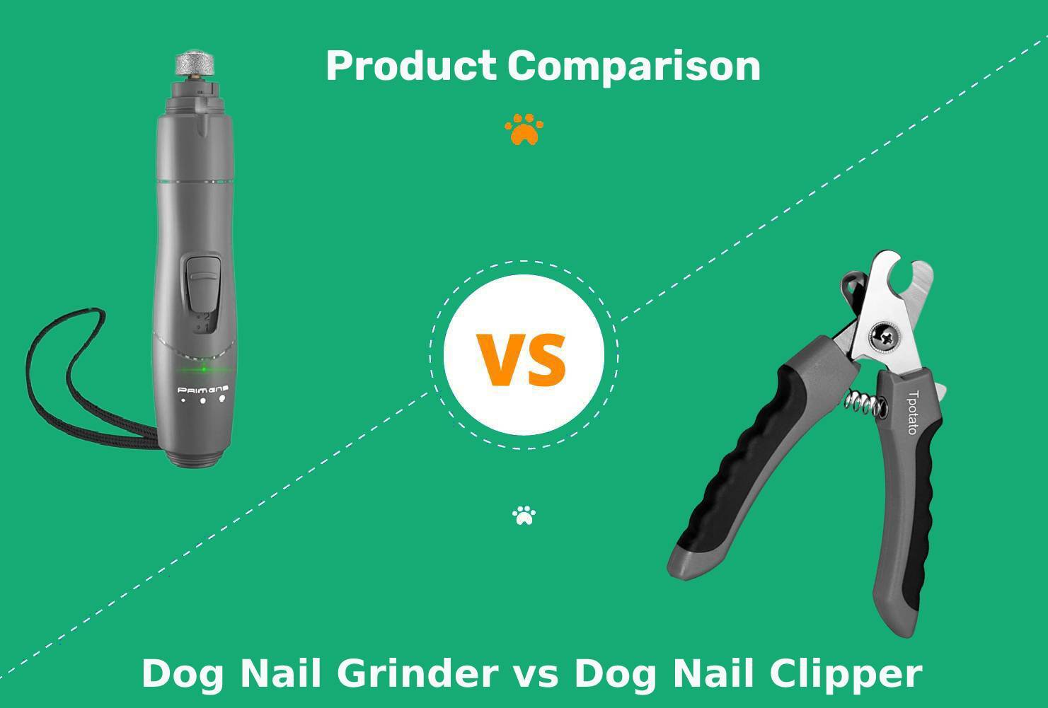 Nail grinder vs nail clipper dog