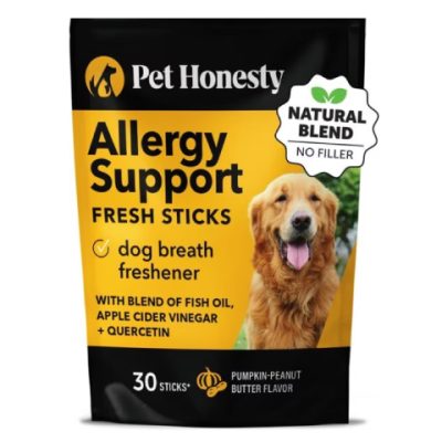 PetHonesty Allergy Support Fresh Sticks Pumpkin Peanut Butter Flavor D